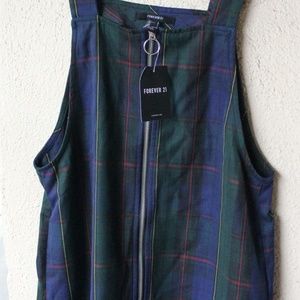 Green & blue Forever 21 plaid dress